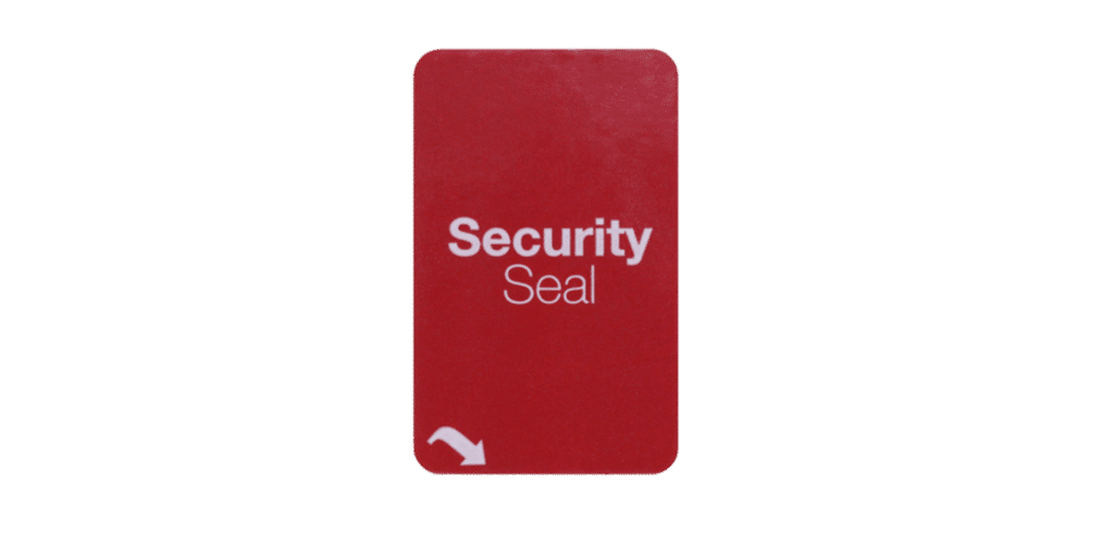 Securikett_SecuritySeals_Technology_DoubleVOID_BrokenGlas-Seal-red_applied