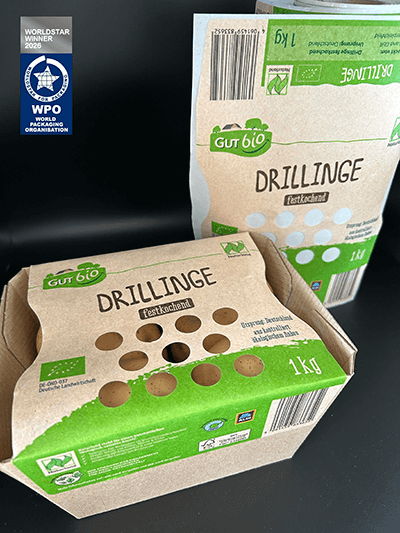 Paper-based packaging with product window designed by Ulrich Etiketten and produced by Securikett wins WorldStar Award