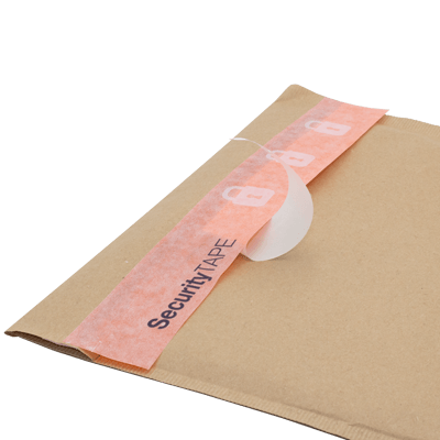 Paper Tape on Liner on a paper envelop