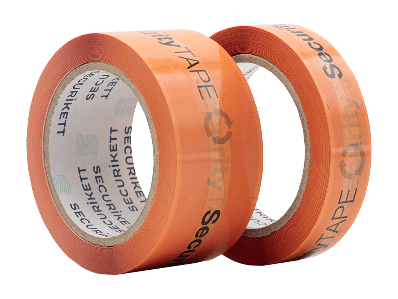 Security Tapes made of recycled material in different widths on reels