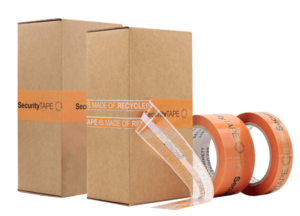 Security Tapes made of recycled material in different widths