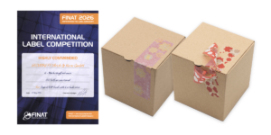 PaperVOID Label with Cut Indicator and Die-Cut Star wins FINAT certificate