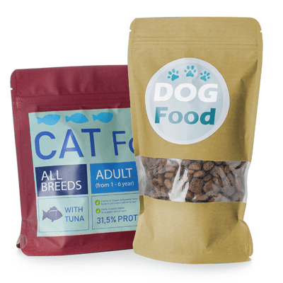 Pet food packaging